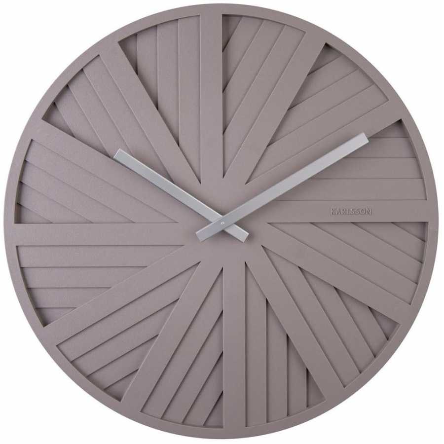 Karlsson Slides Wall Clock - Warm Grey