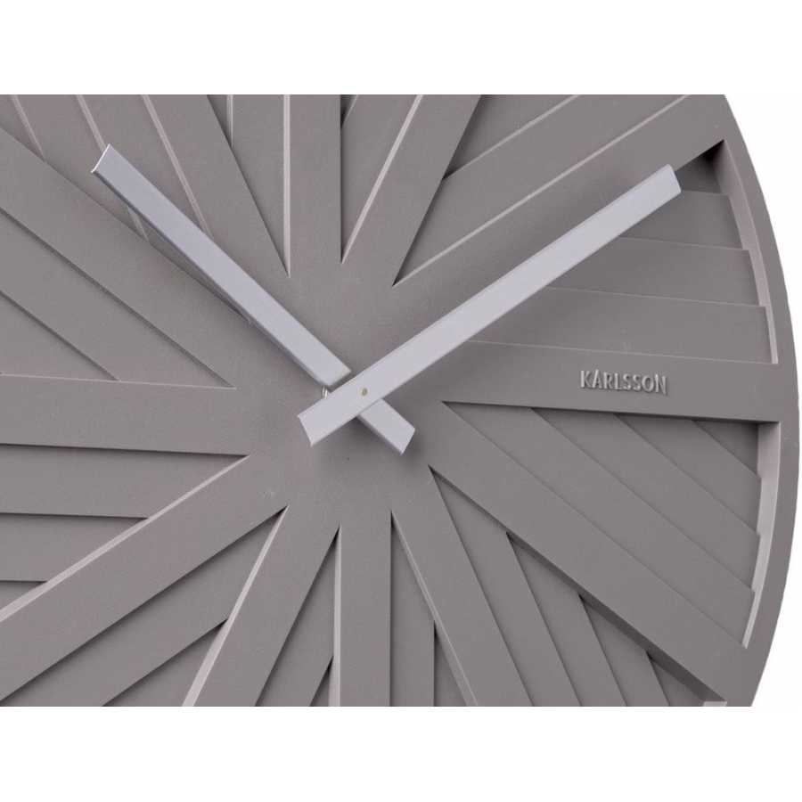 Karlsson Slides Wall Clock - Warm Grey