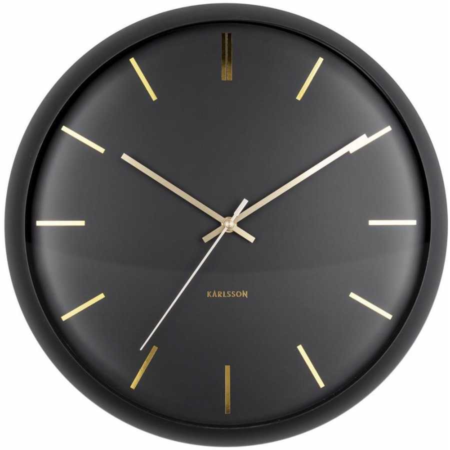 Karlsson Globe Wall Clock - Black