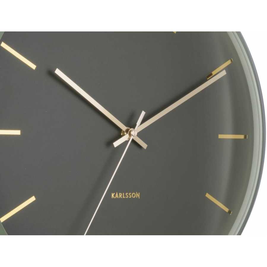 Karlsson Globe Wall Clock - Moss Green