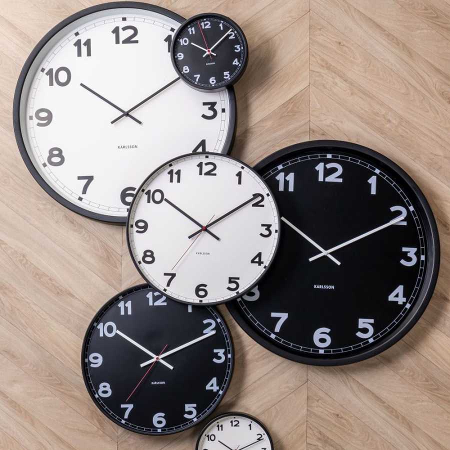 Karlsson New Classic Wall Clock - Black - Small