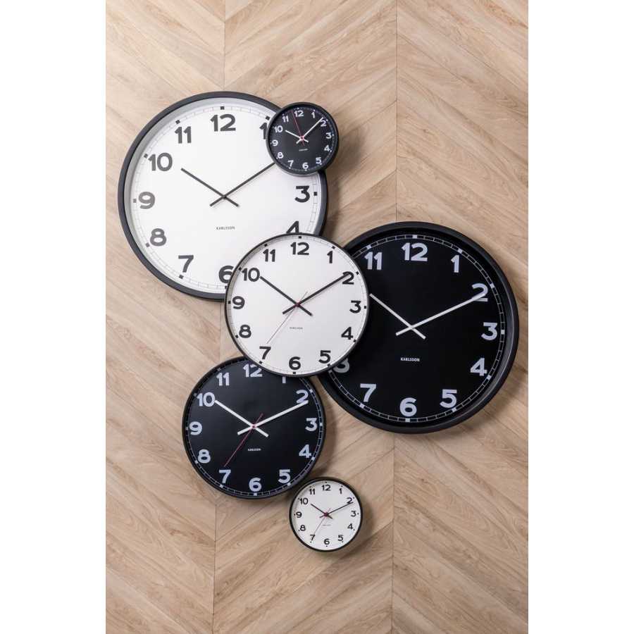 Karlsson New Classic Wall Clock - White - Small