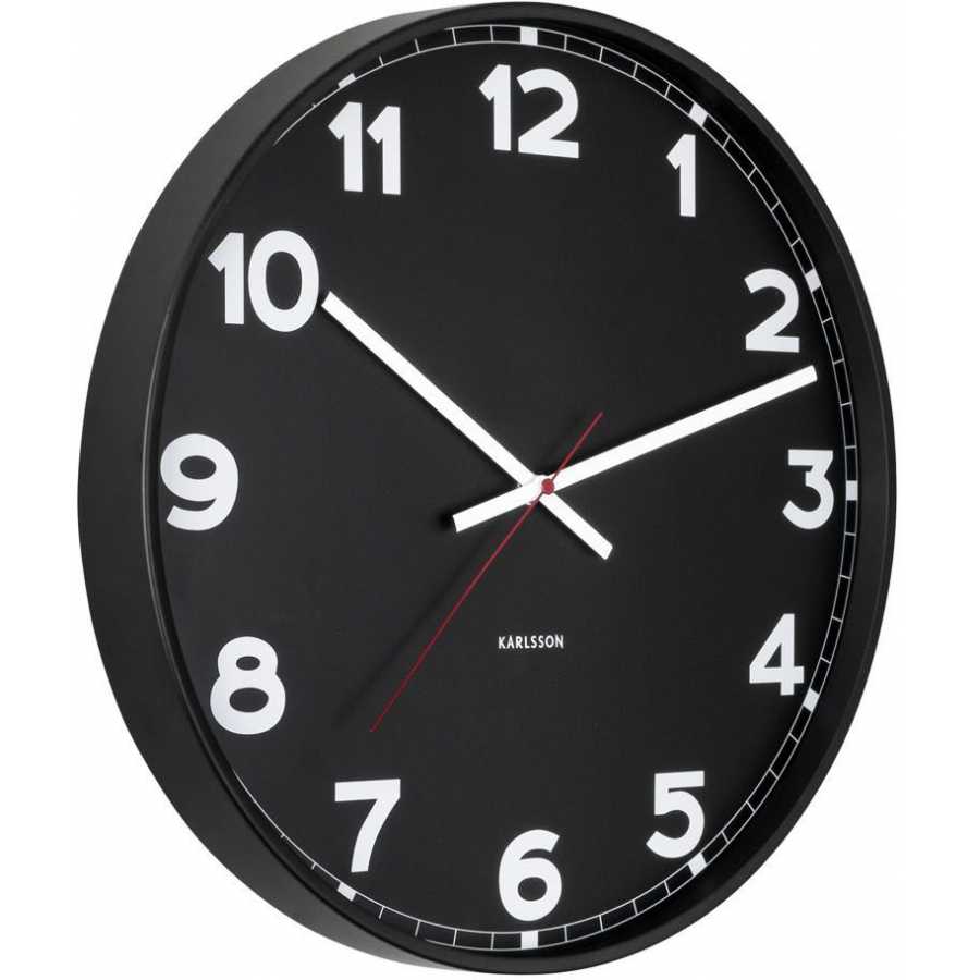 Karlsson New Classic Wall Clock - Black - Medium