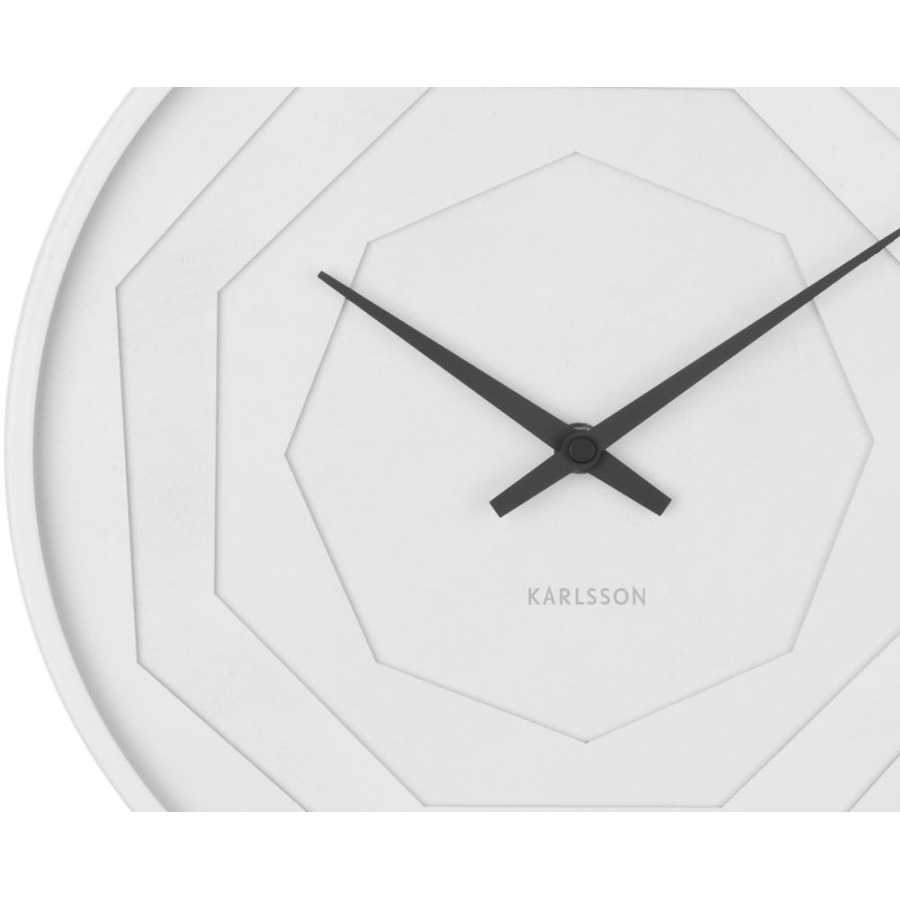 Karlsson Layered Origami Wall Clock - White
