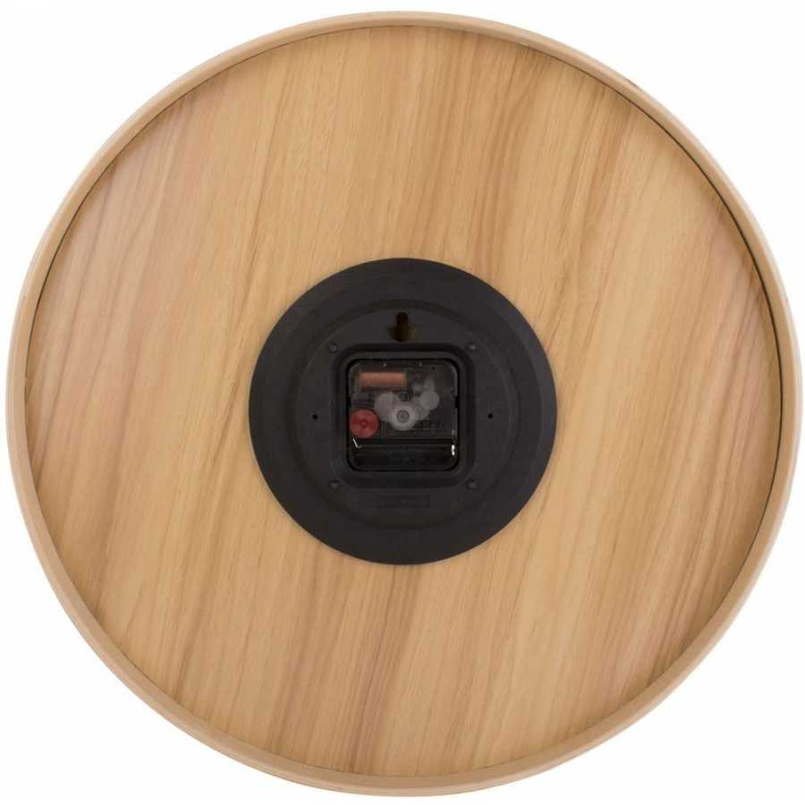 Karlsson Pure Wood Grain Wall Clock - Black - Large