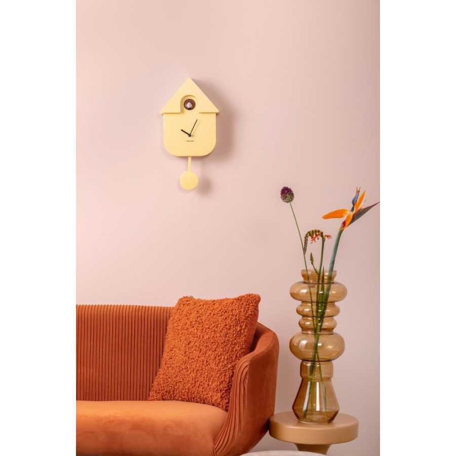 Karlsson Cuckoo Wall Clock - Soft Yellow