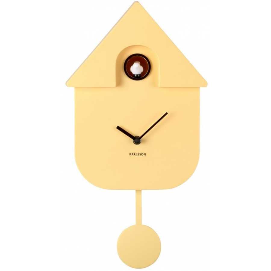 Karlsson Cuckoo Wall Clock - Soft Yellow