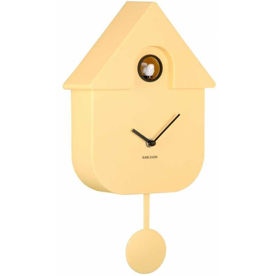 Karlsson Cuckoo Wall Clock - Soft Yellow