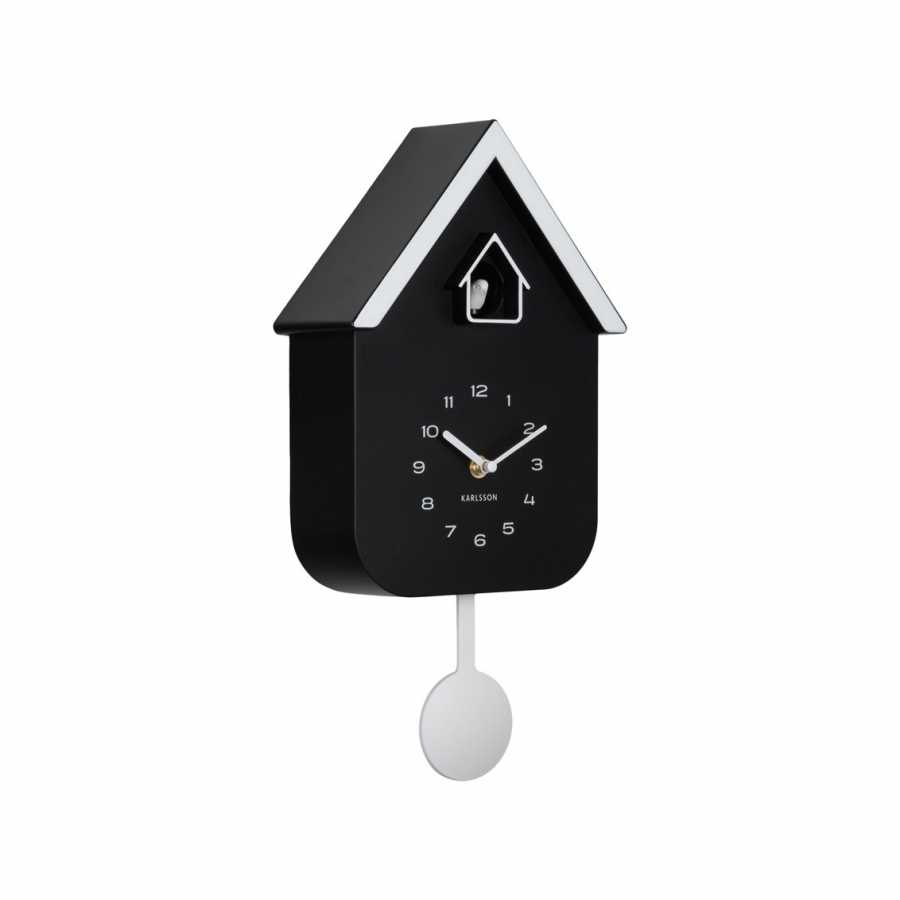 Cuckoo Wall Clock Dupla Colour - Black & White
