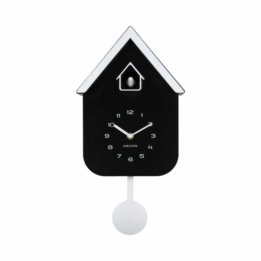 Cuckoo Wall Clock Dupla Colour - Black & White