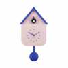 Karlsson Cuckoo Wall Clock Dupla Colour - Soft Pink & Cobalt Blue