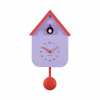 Karlsson Cuckoo Wall Clock Dupla Colour - Soft Purple & Brilliant Orange