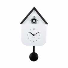 Karlsson Cuckoo Wall Clock Dupla Colour - White & Black