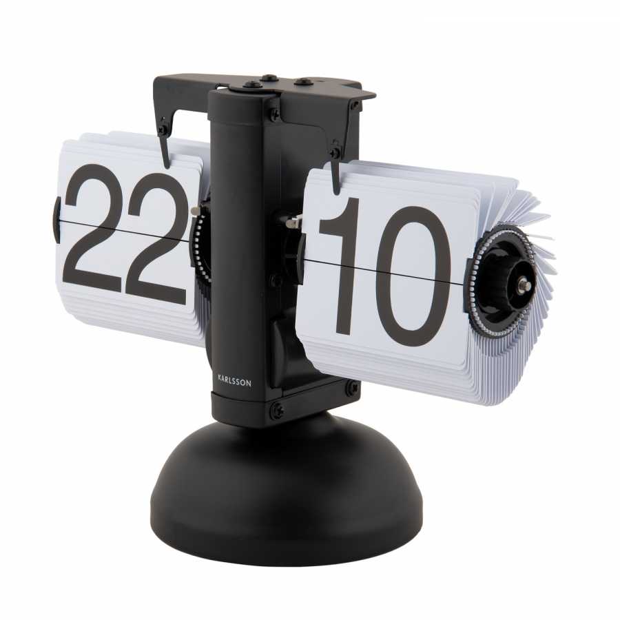 Karlsson Small Flip Table Clock - Black