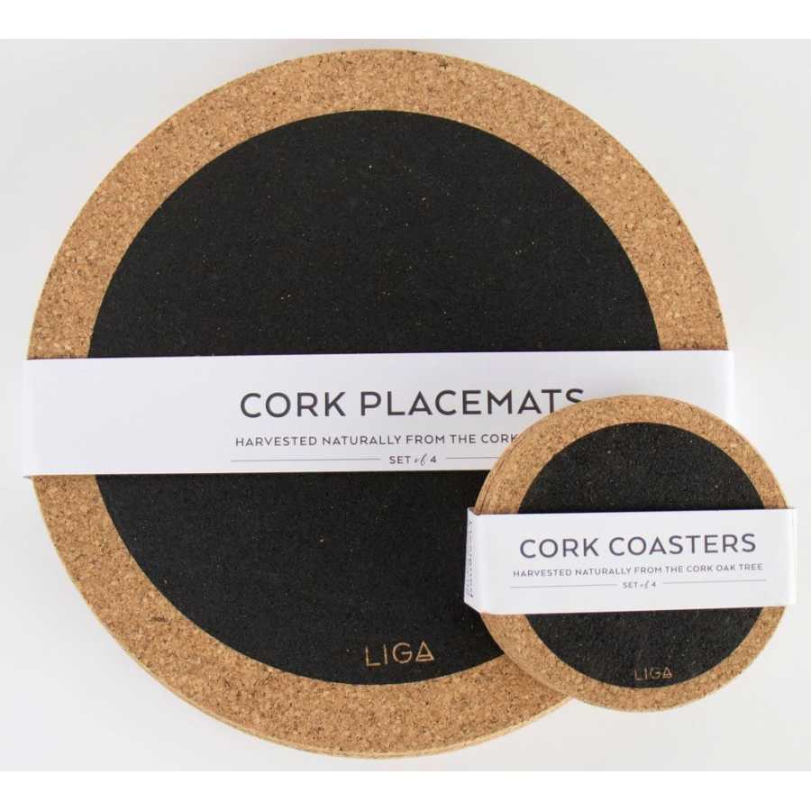 LIGA Cork Black Hole Coasters - Set of 4