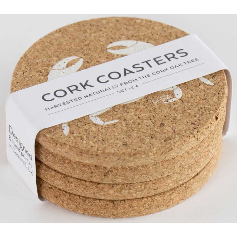 LIGA Cork Crab Coasters - Set of 4