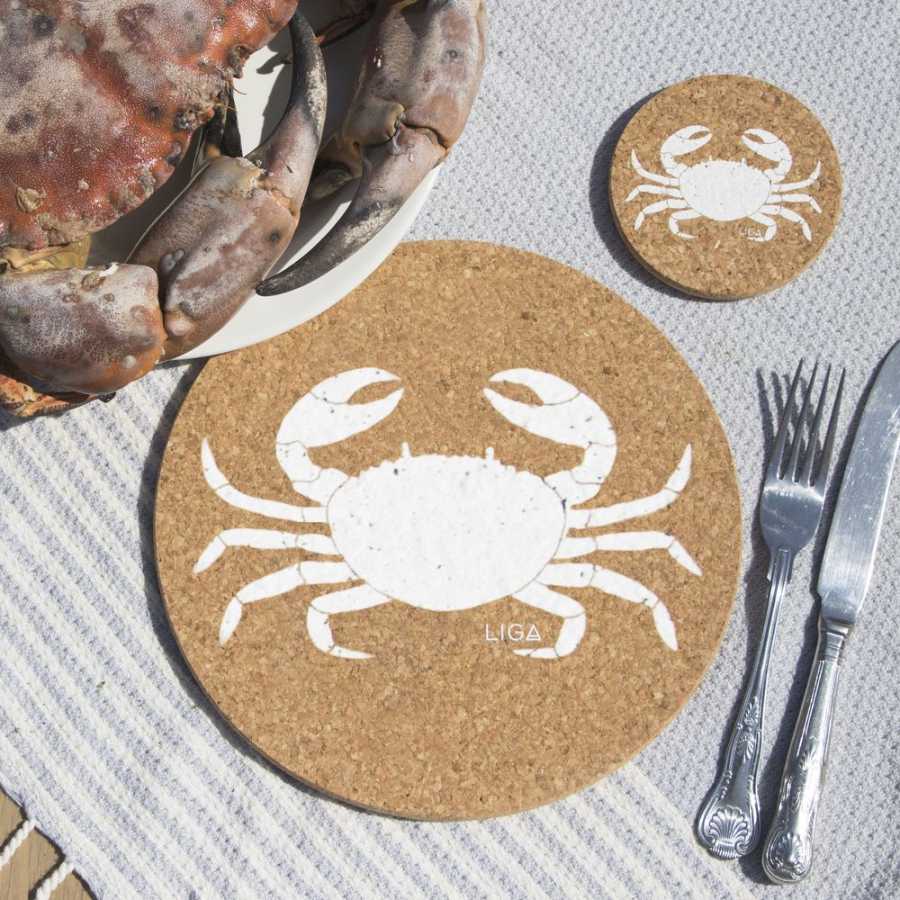 LIGA Cork Crab Placemats - Set of 4