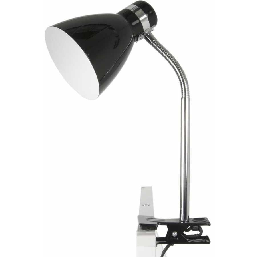 Leitmotiv Study Clamp Table Lamp - Black