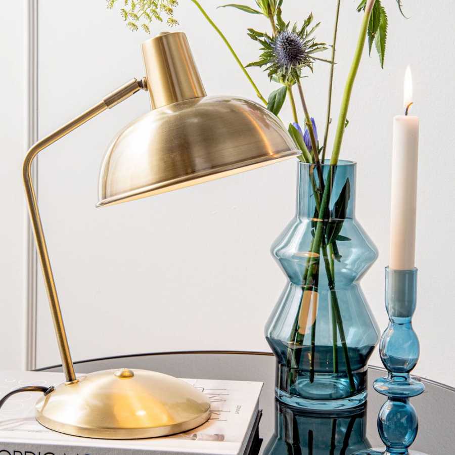 Leitmotiv Hood Table Lamp - Gold Plated