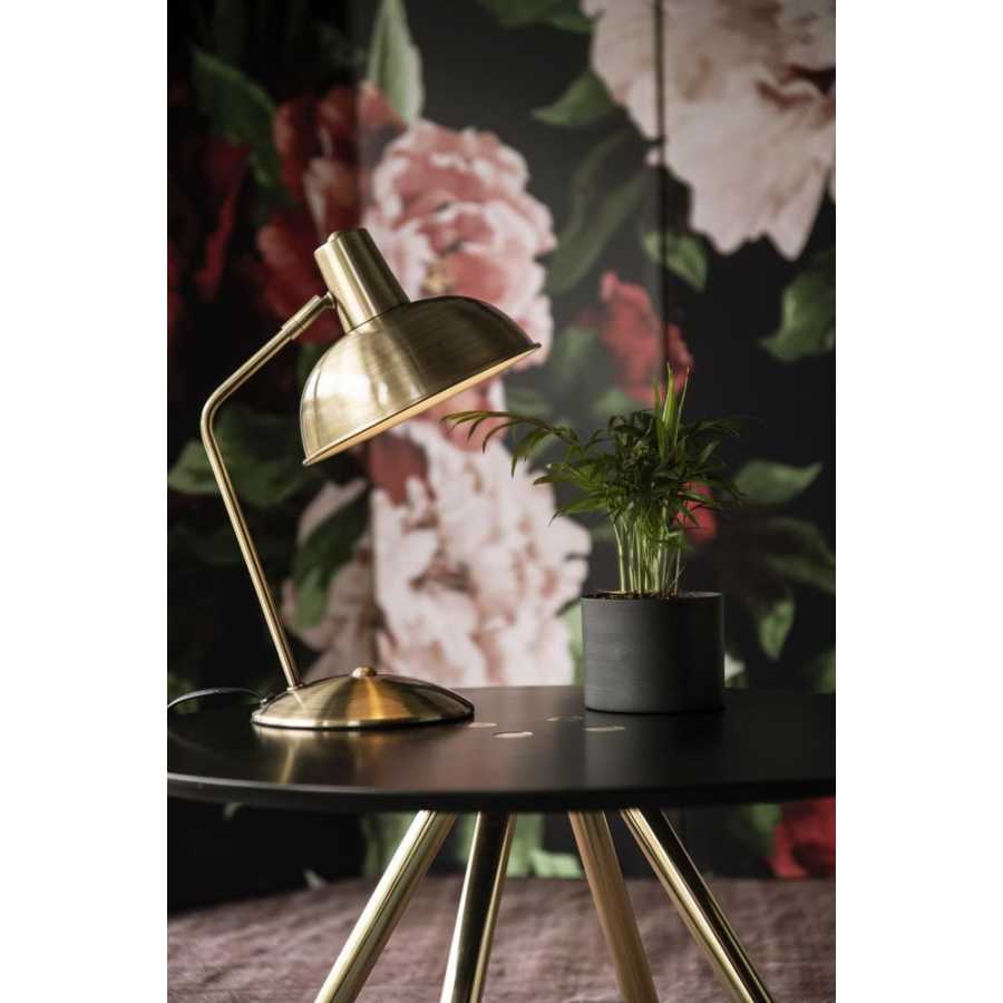 Leitmotiv Hood Table Lamp - Gold Plated