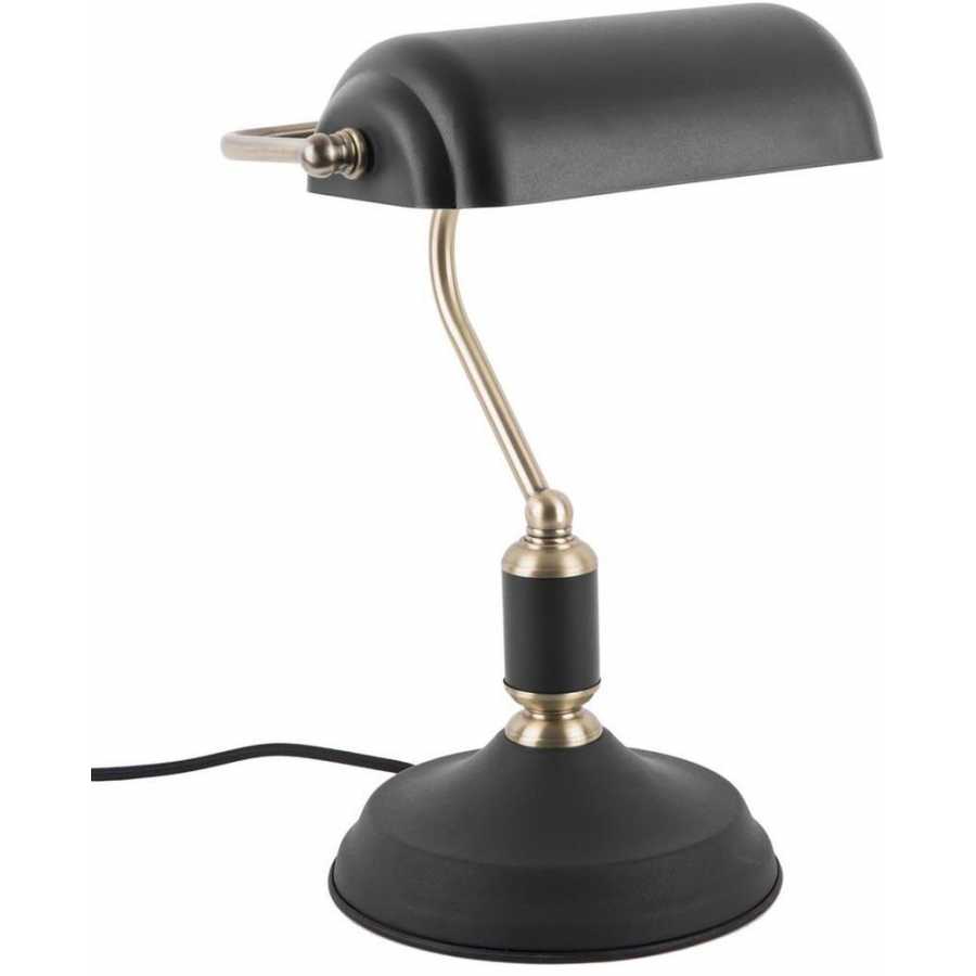 Leitmotiv Bank Table Lamp - Black