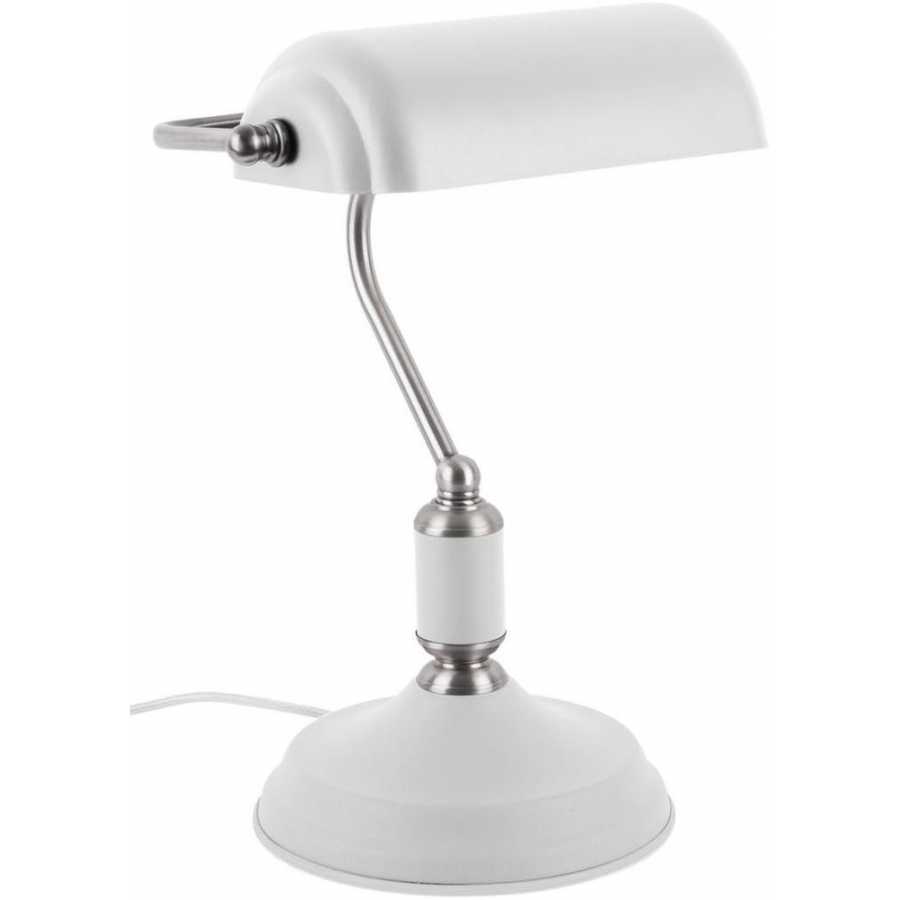 Leitmotiv Bank Table Lamp - White