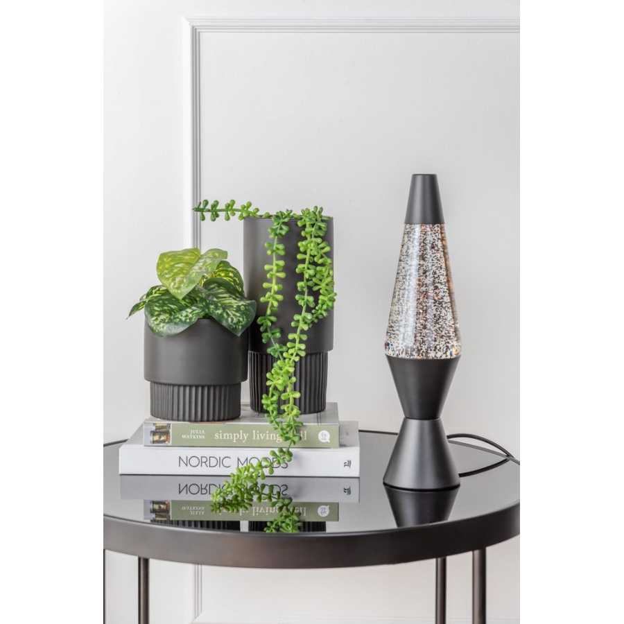 Leitmotiv Glitter Table Lamp - Black