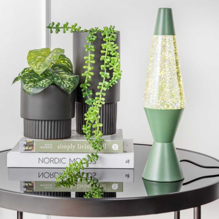 Leitmotiv Glitter Table Lamp - Jungle Green