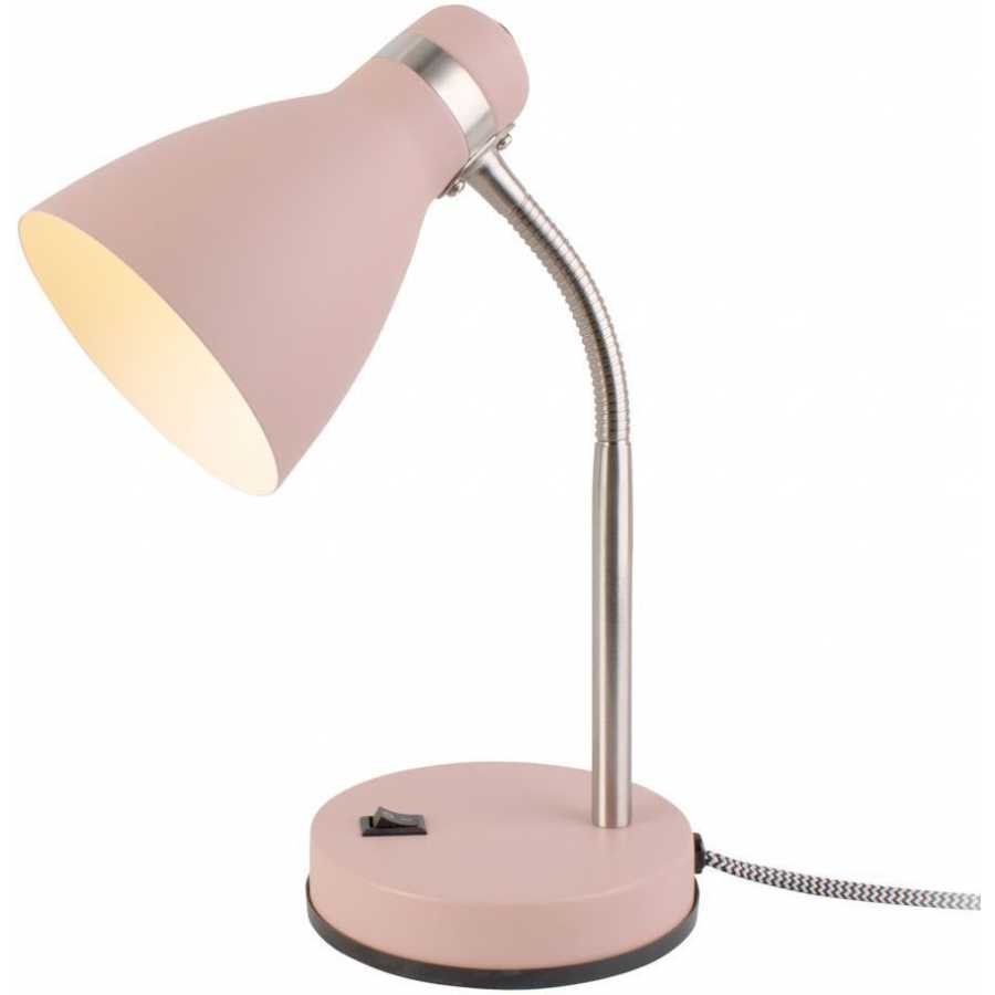 Leitmotiv New Study Table Lamp - Faded Pink