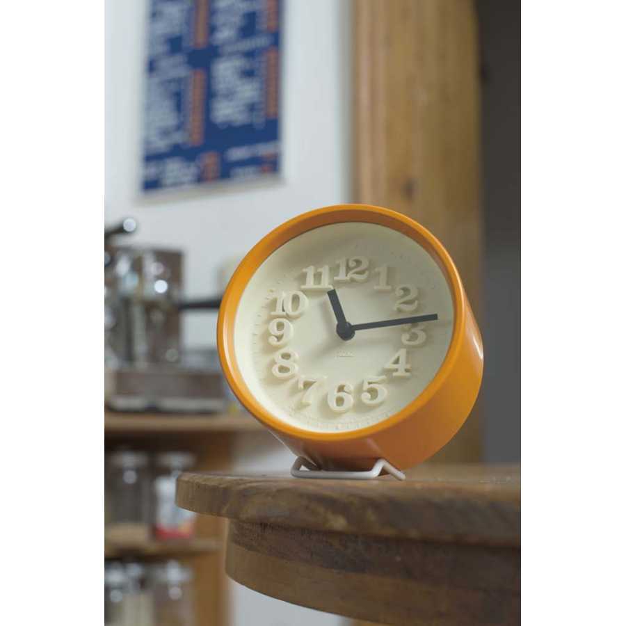 Lemnos Chiisana Tokei Clock - Orange