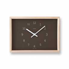 Lemnos Kaede Table Clock - Brown