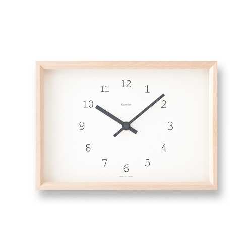 Lemnos Kaede Table Clock - White