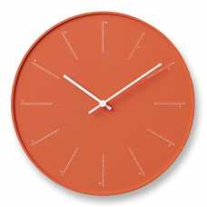 Lemnos Divide Wall Clock - Orange