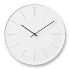 Lemnos Divide Wall Clock - White