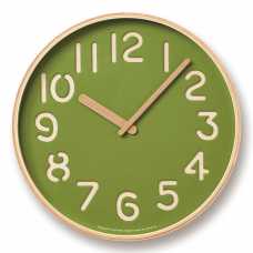 Lemnos Thomson Paper Wall Clock - Green