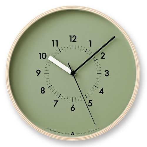 Lemnos Awa Soso Wall Clock - Green