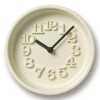 Lemnos Riki Chiisana Tokei Table Clock - Ivory