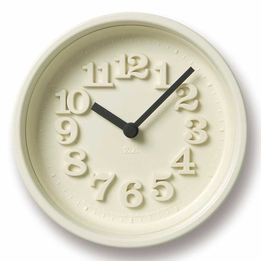 Lemnos Chiisana Tokei Clock - Ivory