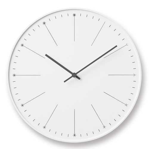 Lemnos Dandelion Wall Clock - White