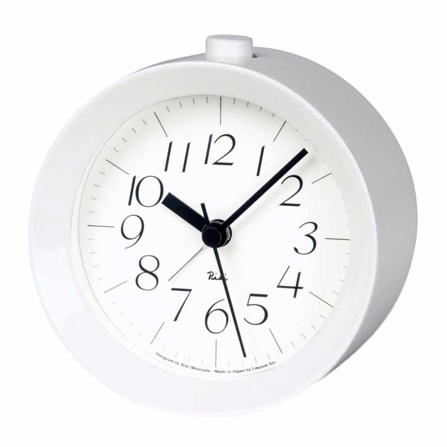 Lemnos Riki Alarm Clock - White