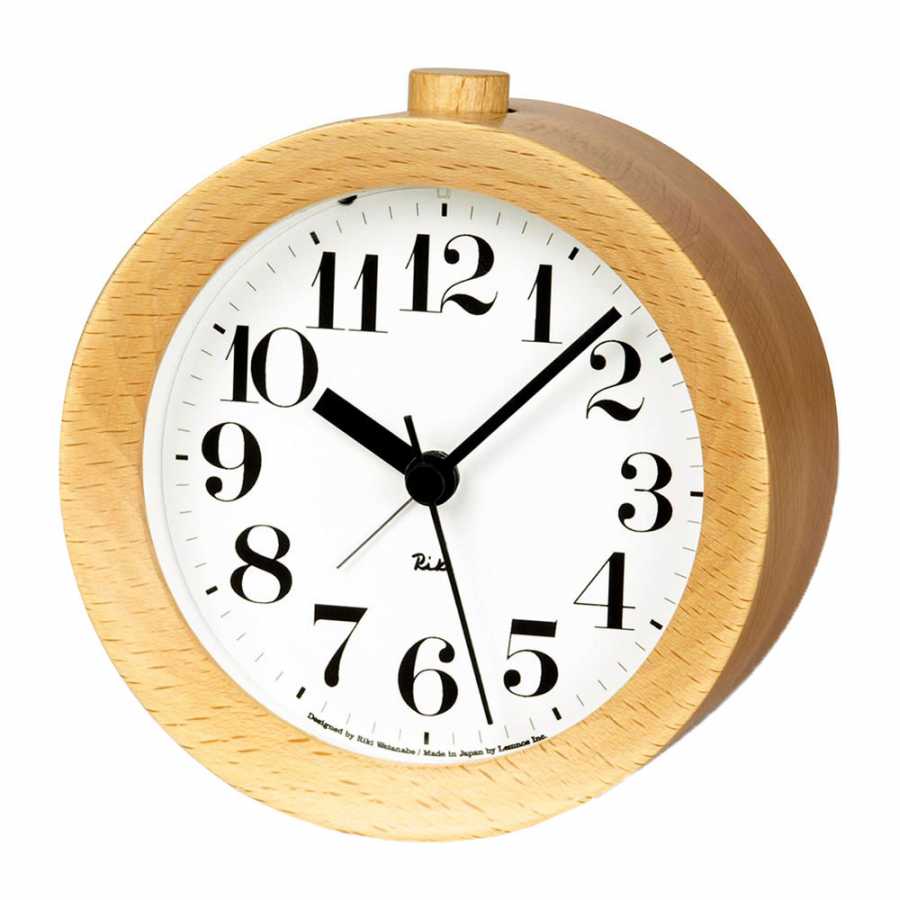 Lemnos Riki Alarm Clock - Natural