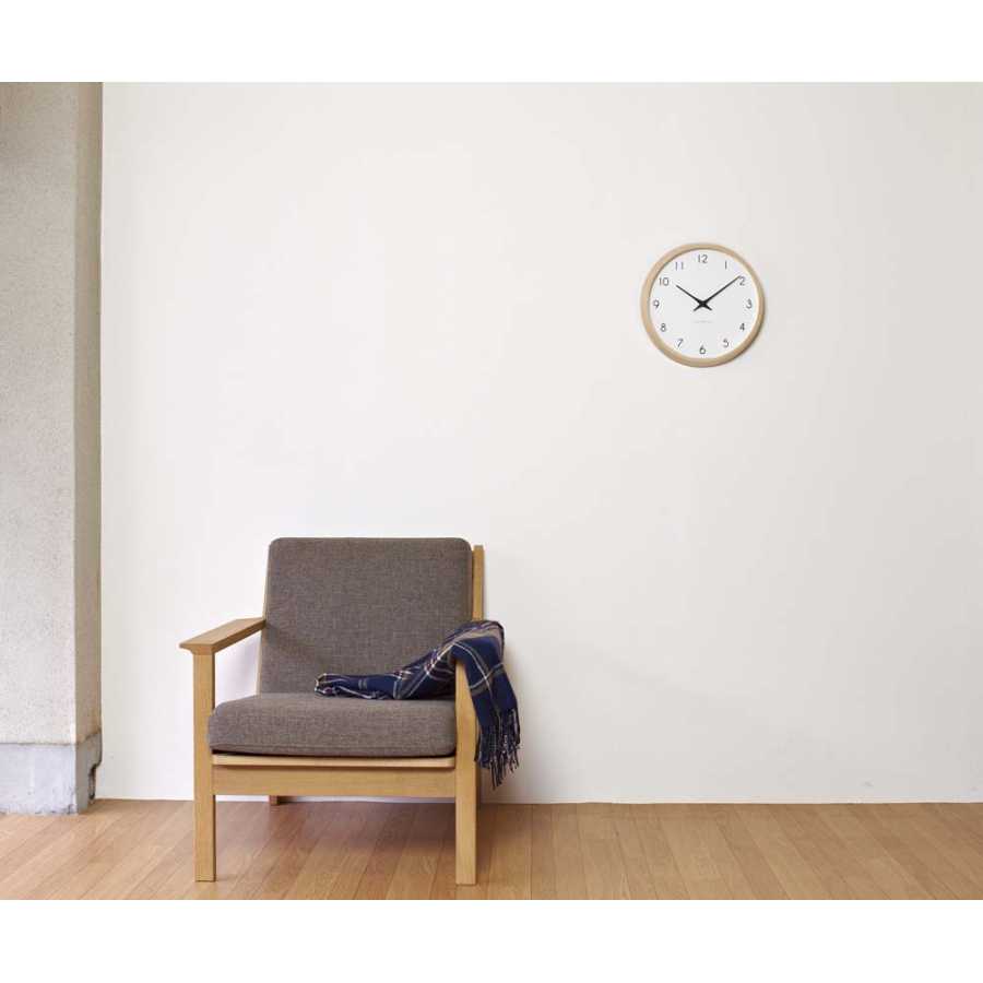 Lemnos Campagne Wall Clock - Natural