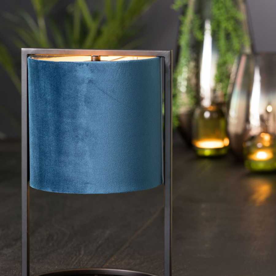 Light and Living Santos Table Lamp - Blue - Small