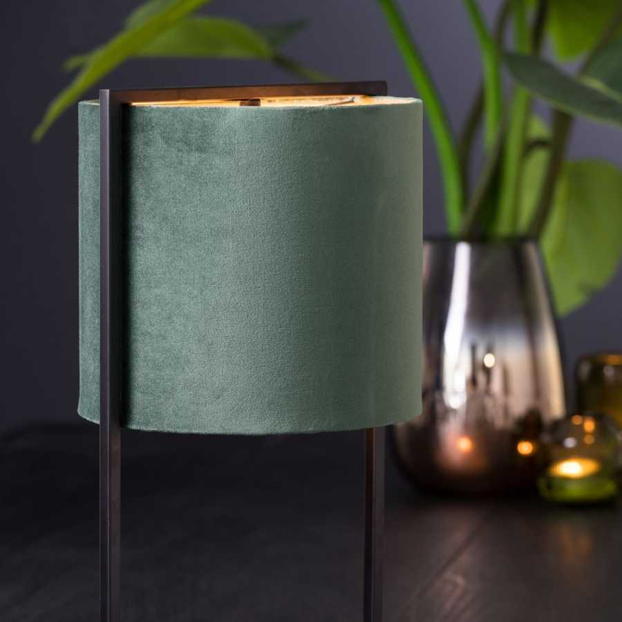 Light and Living Santos Table Lamp - Dark Green - Large