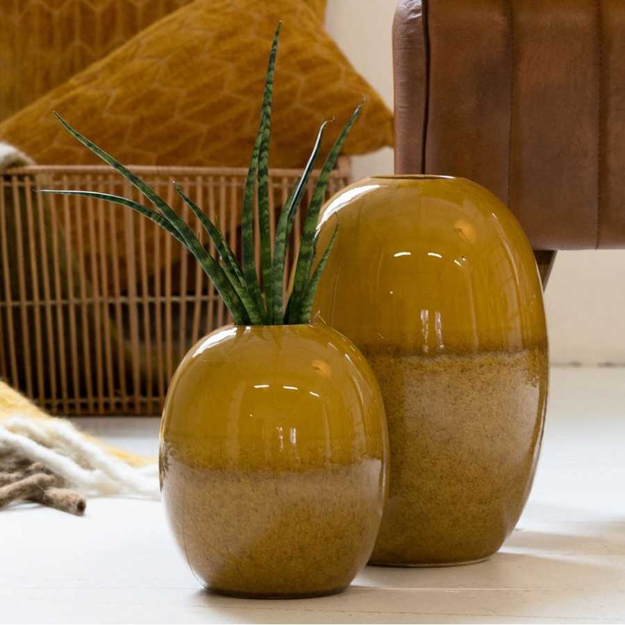 Light and Living Biacco Vase - Yellow
