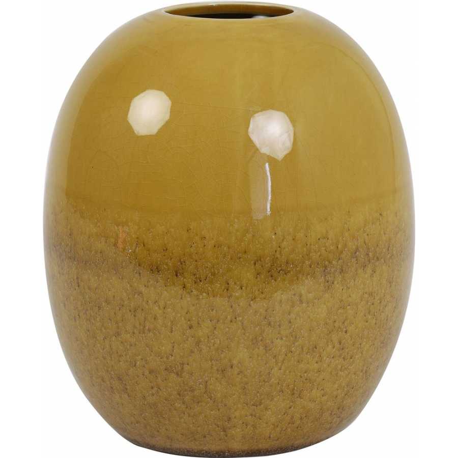 Light and Living Biacco Vase - Yellow - Small