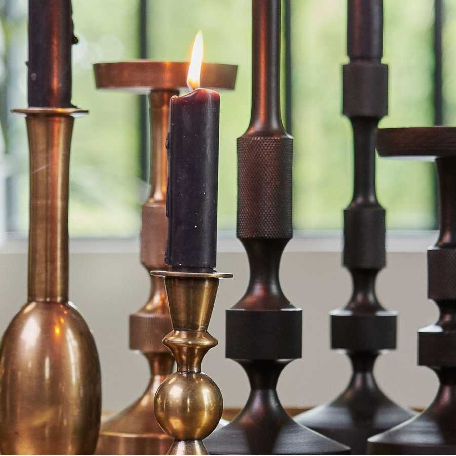 Light and Living Kieran Candle Holder - Bronze