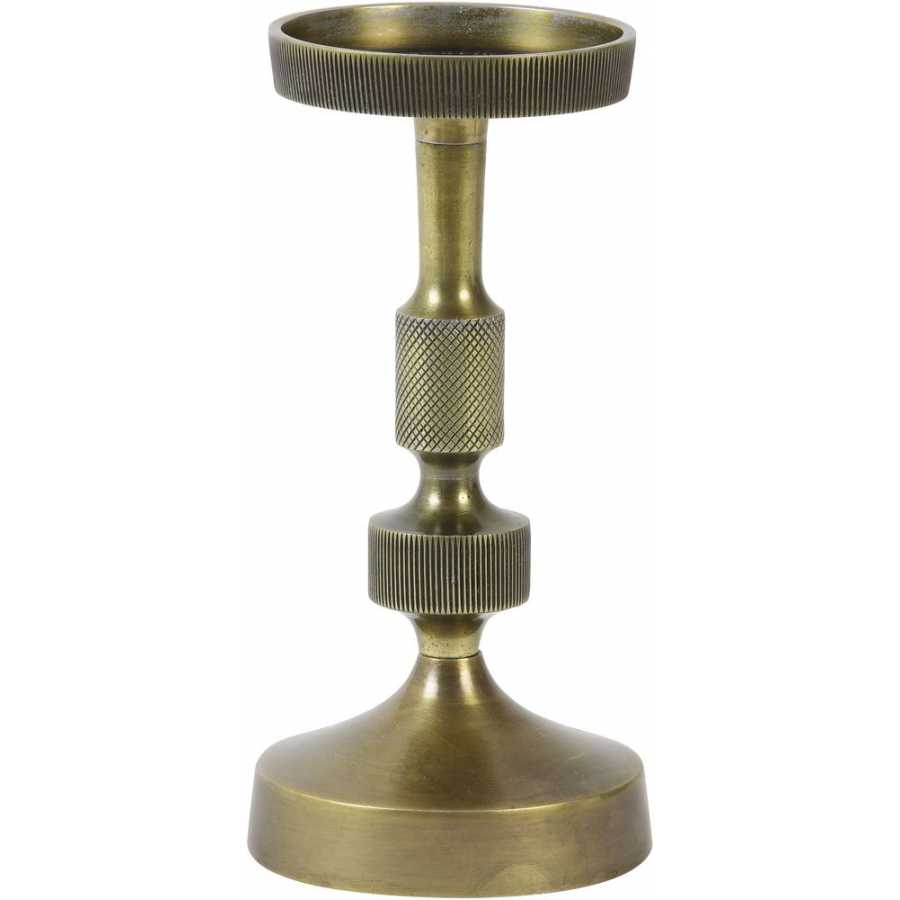 Light and Living Kieran Candle Holder - Bronze - Small