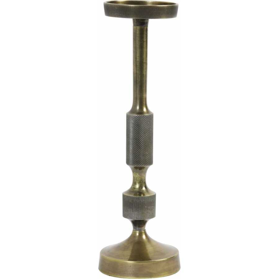 Light and Living Kieran Candle Holder - Bronze - Large