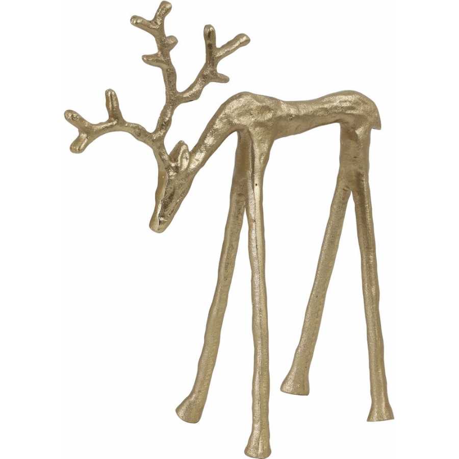 Light and Living Deer Ornament - Gold - Large